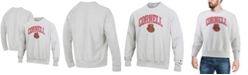 Champion Men's Gray Cornell Big Red Arch Over Logo Reverse Weave Pullover Sweatshirt